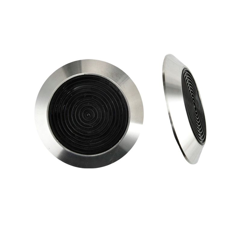 Тактильные индикаторные шпильки из нержавеющей стали с желтой/черной вставкой из полиуретана