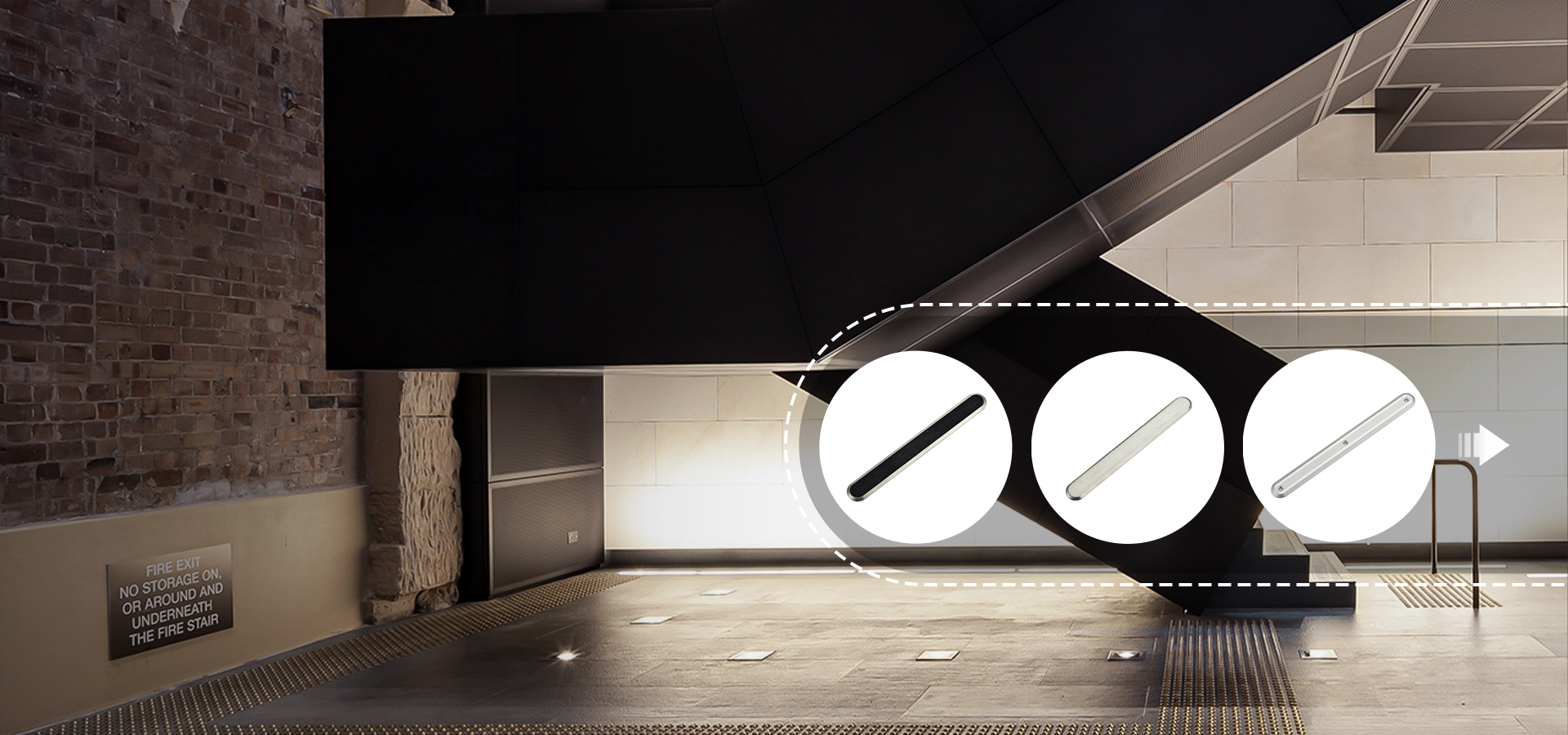 tactile strip for warning